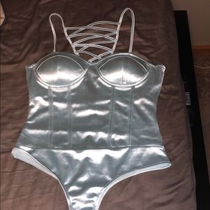 Fashion nova silk body suit